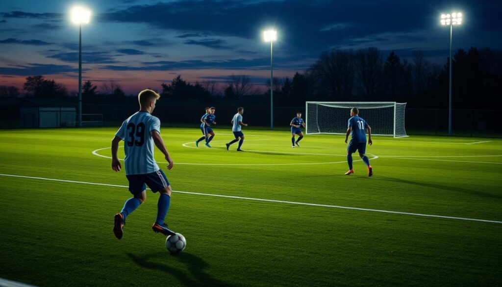 penempatan ideal dalam lapangan sepakbola