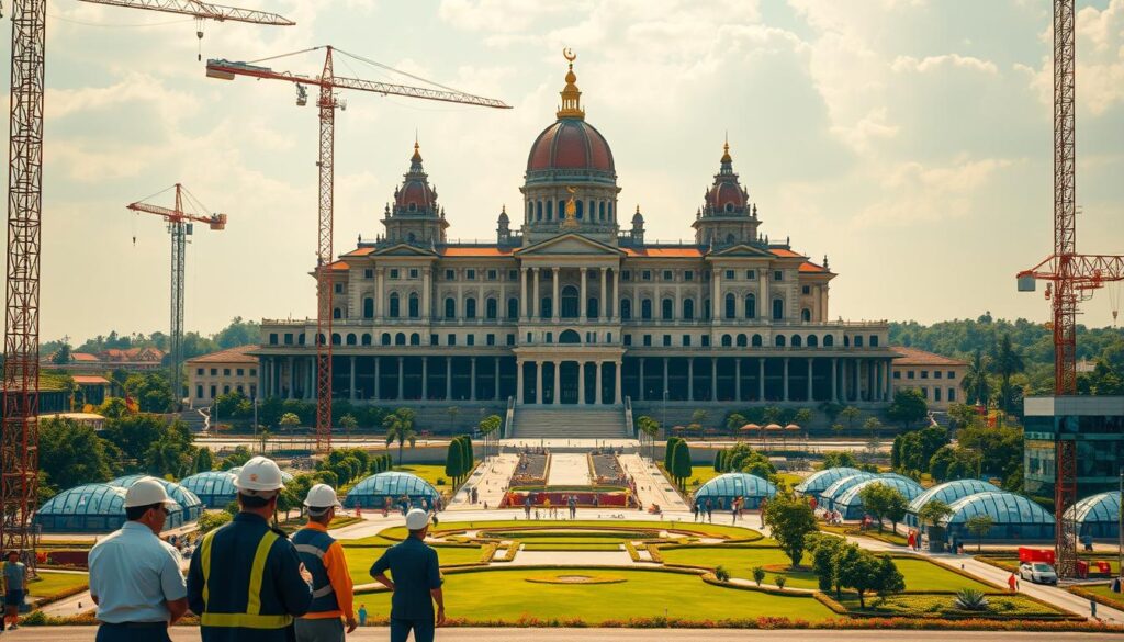 Teknologi dalam Pembangunan Istana Negara Teknologi dalam Pembangunan Istana Negara